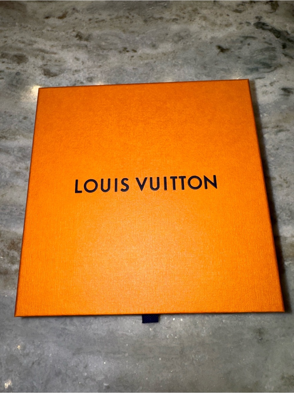 Authentic Louis Vuitton Empty Belt Box Dust Bag & Ribbon Orange LV Packaging